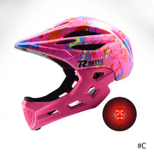 Load image into Gallery viewer, Full Face Detachable Multi-purpose Helmet Racing Bike Helmet Adjustable Kids Cycling Helmet MTB Road Mountain Bicycle Helmet