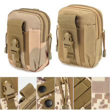 Load image into Gallery viewer, Tactical Molle Pouch Belt Waist Pack Bag Men Small Pocket Military Waist Pack Running Pouch Travel Camping Bags