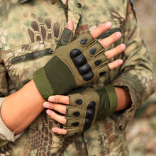 Load image into Gallery viewer, Outdoor Military Tactical Gloves Half Finger Men's Gloves Sports Shooting Hunting Airsoft Motorcycle Cycling Gloves