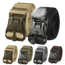 Load image into Gallery viewer, Tactical Belt Quick Release Magnetic Buckle Military Belt Soft Real Nylon Sports Accessories Belt For Men And Women