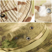 Load image into Gallery viewer, Men Hunting Hiking Outdoor Camo Sun Caps Camouflage Hat Tactical US Army Bucket Hats Military Panama Summer Cap