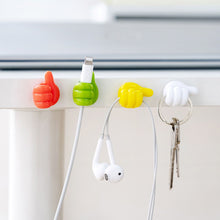 Load image into Gallery viewer, 10Pcs Thumb Hooks Multifunctional Clip Wire Organizer accessories Storage Holder Wall Hooks For Kitchen Bathroom