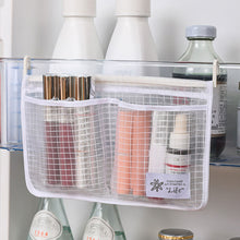 Load image into Gallery viewer, Refrigerator Storage Mesh Bag Hanging Household Classification Storage Bag Double Compartment Refrigerator Storage Hanging Bag