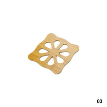 Load image into Gallery viewer, Wooden Coaster Cute Kitchen Fibre Wood Board Anti-heat Hot Pot Table Place Mat Coaster Anti Slip Pad