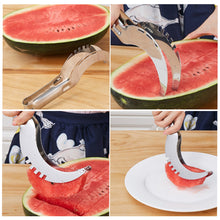 Load image into Gallery viewer, Multifunction Fruit Vegetable Tools Stainless Steel Watermelon Slicer Fruit Fast Cutter Kitchen Accessories Watermelon Knife