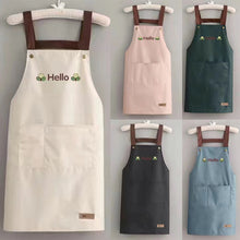 Load image into Gallery viewer, Kitchen Apron Household Oil-Proof Coffee Chef Hand Wipe Apron With Big Pocket Women Baking BBQ Accessories