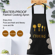 Load image into Gallery viewer, Waterproof Kitchen Apron Hand-wiping Oil-Proof Cooking Apron Chef Apron With Big Pocket Women Baking BBQ Accessories