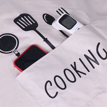 Load image into Gallery viewer, Waterproof Kitchen Apron Hand-wiping Oil-Proof Cooking Apron Chef Apron With Big Pocket Women Baking BBQ Accessories