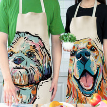 Load image into Gallery viewer, Cute Waterproof Kitchen Apron Dog Animal Series Household Oil-Proof Coffee Chef Apron Women Baking BBQ Accessories