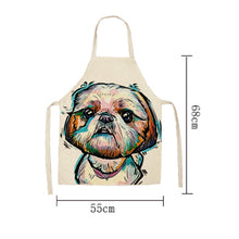 Load image into Gallery viewer, Cute Waterproof Kitchen Apron Dog Animal Series Household Oil-Proof Coffee Chef Apron Women Baking BBQ Accessories