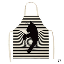 Load image into Gallery viewer, Cute Waterproof Kitchen Apron Cartoon Cat Household Oil-Proof Coffee Chef Apron Women Baking BBQ Accessories