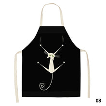 Load image into Gallery viewer, Cute Waterproof Kitchen Apron Cartoon Cat Household Oil-Proof Coffee Chef Apron Women Baking BBQ Accessories