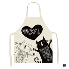Load image into Gallery viewer, Cute Waterproof Kitchen Apron Cartoon Cat Household Oil-Proof Coffee Chef Apron Women Baking BBQ Accessories