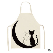 Load image into Gallery viewer, Cute Waterproof Kitchen Apron Cartoon Cat Household Oil-Proof Coffee Chef Apron Women Baking BBQ Accessories