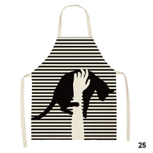 Load image into Gallery viewer, Cute Waterproof Kitchen Apron Cartoon Cat Household Oil-Proof Coffee Chef Apron Women Baking BBQ Accessories