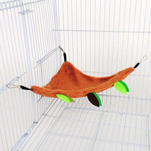 Load image into Gallery viewer, Cute Plush Cotton Hamster Hammock Leaf Tunnel Toy Keep Net Hammock Hanging Toy Rats Rodent Small Animal Guinea Pig Ferret Double-layer Pets Supplies