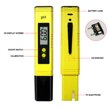 Load image into Gallery viewer, PH Meter 0.01 PH +Battery/Powder High Precision Water Quality TDS EC Tester 0-14 PH Measurement Range For Aquarium Swimming Pool