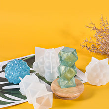 Load image into Gallery viewer, Multi-Style Geometric Bubble Ball Silicone Candle Plaster Mold Spherical Lantern Crystal Resin Soap Gypsum Chocolate Mould Decor