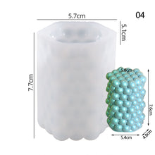 Load image into Gallery viewer, Multi-Style Geometric Bubble Ball Silicone Candle Plaster Mold Spherical Lantern Crystal Resin Soap Gypsum Chocolate Mould Decor