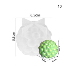 Load image into Gallery viewer, Multi-Style Geometric Bubble Ball Silicone Candle Plaster Mold Spherical Lantern Crystal Resin Soap Gypsum Chocolate Mould Decor