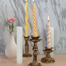 Load image into Gallery viewer, DIY Long Spiral Pillar Silicone Candle Molds for Making Romantic Candle Dinner Injection Wax Silicone Mould Craft Home Decor