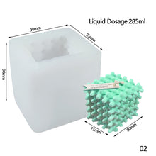 Load image into Gallery viewer, 3D Cube Honeycomb Scented Candle Plaster Silicone Mold Food Grade Chocolate Mousse Baking Molds Aromatherapy Home Decoration