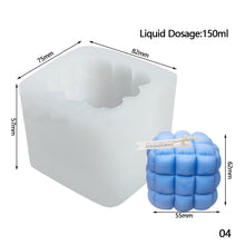 Load image into Gallery viewer, 3D Cube Honeycomb Scented Candle Plaster Silicone Mold Food Grade Chocolate Mousse Baking Molds Aromatherapy Home Decoration