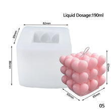Load image into Gallery viewer, 3D Cube Honeycomb Scented Candle Plaster Silicone Mold Food Grade Chocolate Mousse Baking Molds Aromatherapy Home Decoration