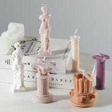 Load image into Gallery viewer, European Style Retro Roman Column Venus Candle Silicone Mold Handmade DIY Baking Molds Plaster Soap Mould Christmas Gifts Decoration