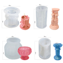 Load image into Gallery viewer, European Style Retro Roman Column Venus Candle Silicone Mold Handmade DIY Baking Molds Plaster Soap Mould Christmas Gifts Decoration