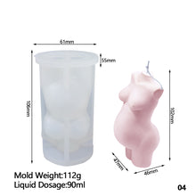 Load image into Gallery viewer, Plump Woman Muscular Man Candle Mold For Diy Handmade Mold Male Body Pregnant Woman Soap Plaster Resin Silicone Mould Home Decor