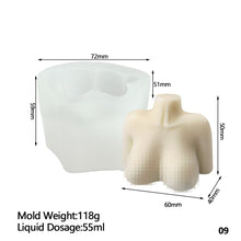 Load image into Gallery viewer, Plump Woman Muscular Man Candle Mold For Diy Handmade Mold Male Body Pregnant Woman Soap Plaster Resin Silicone Mould Home Decor
