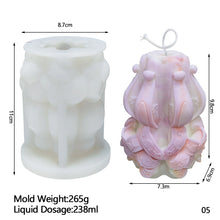 Load image into Gallery viewer, Creative Carved Silicone Candle Mold for DIY Aromatherapy Candle Plaster Ornaments Soap Epoxy Resin Mould Handcrafts Making