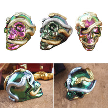 Load image into Gallery viewer, Skull Double Snake Head DIY Epoxy Resin Mold Candle Silicone Moulds Halloween Haunted Horror House Home Decoration