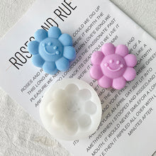 Load image into Gallery viewer, Face Flower Shape Candle Mold Flower Shape Candle Wax Mould DIY Smiling Soap Model Molds Candle Making Supplies