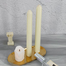Load image into Gallery viewer, 1PC DIY Long Pole Stripe Candle Mold Soap Making Large Cylinder Rib Church Party Handmade Craft Candle Making For Church Home