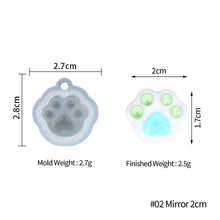 Load image into Gallery viewer, DIY Keychain Pendant Casting Silicone Mould Jewelry Earring Art Crafts Making Tools Crystal Resin Mold