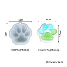 Load image into Gallery viewer, DIY Keychain Pendant Casting Silicone Mould Jewelry Earring Art Crafts Making Tools Crystal Resin Mold