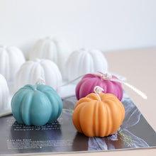 Load image into Gallery viewer, 3D Pumpkin Silicone Mold DIY Halloween Candle Wax Mould Handmade Resin Soap Mousse Chocolate Cake Molds Home Decoration