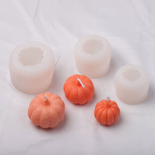 Load image into Gallery viewer, 3D Pumpkin Silicone Mold DIY Halloween Candle Wax Mould Handmade Resin Soap Mousse Chocolate Cake Molds Home Decoration