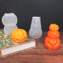 Load image into Gallery viewer, Halloween Pumpkin Candle Silicone Mold DIY Candle Making Soap Resin Chocolate Beeswax Mold Christmas Gifts Craft Home Decor