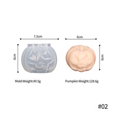 Load image into Gallery viewer, Halloween Pumpkin Candle Silicone Mold DIY Candle Making Soap Resin Chocolate Beeswax Mold Christmas Gifts Craft Home Decor