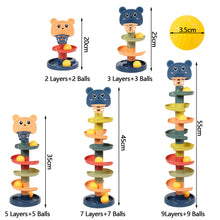 Load image into Gallery viewer, Baby Kids Fun Track Turn For Babies 0-3 Years Old Track Rolling Ball Mental Sliding Ball Tower Early Education Assembling Toys Montessori Games Toys