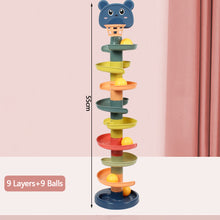Load image into Gallery viewer, Baby Kids Fun Track Turn For Babies 0-3 Years Old Track Rolling Ball Mental Sliding Ball Tower Early Education Assembling Toys Montessori Games Toys