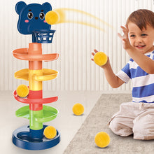 Load image into Gallery viewer, Baby Kids Fun Track Turn For Babies 0-3 Years Old Track Rolling Ball Mental Sliding Ball Tower Early Education Assembling Toys Montessori Games Toys