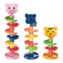 Load image into Gallery viewer, Baby Kids Fun Track Turn For Babies 0-3 Years Old Track Rolling Ball Mental Sliding Ball Tower Early Education Assembling Toys Montessori Games Toys