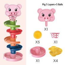 Load image into Gallery viewer, Baby Kids Fun Track Turn For Babies 0-3 Years Old Track Rolling Ball Mental Sliding Ball Tower Early Education Assembling Toys Montessori Games Toys