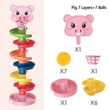 Load image into Gallery viewer, Baby Kids Fun Track Turn For Babies 0-3 Years Old Track Rolling Ball Mental Sliding Ball Tower Early Education Assembling Toys Montessori Games Toys