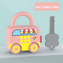 Load image into Gallery viewer, Kids Learning Lock with Key Educational Preschool Numbers Matching Counting Montessori Car Games Toys Teaching Aids Toys