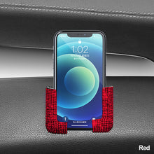 Load image into Gallery viewer, Car Self-adhesive Cell Phone Holder Multifunction GPS Display Bracket Car Luxury Crystal Styling Interior AccessoriesAdjustable Width